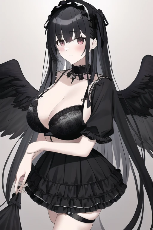 [NovelAI] Bra Masterpiece Gothic Lolita Fallen angel [Illustration]